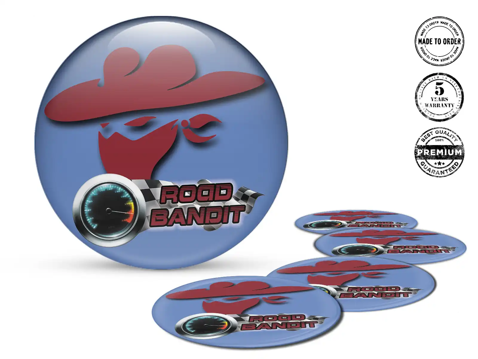 Wheel Badge Style Custom Dome Logos
